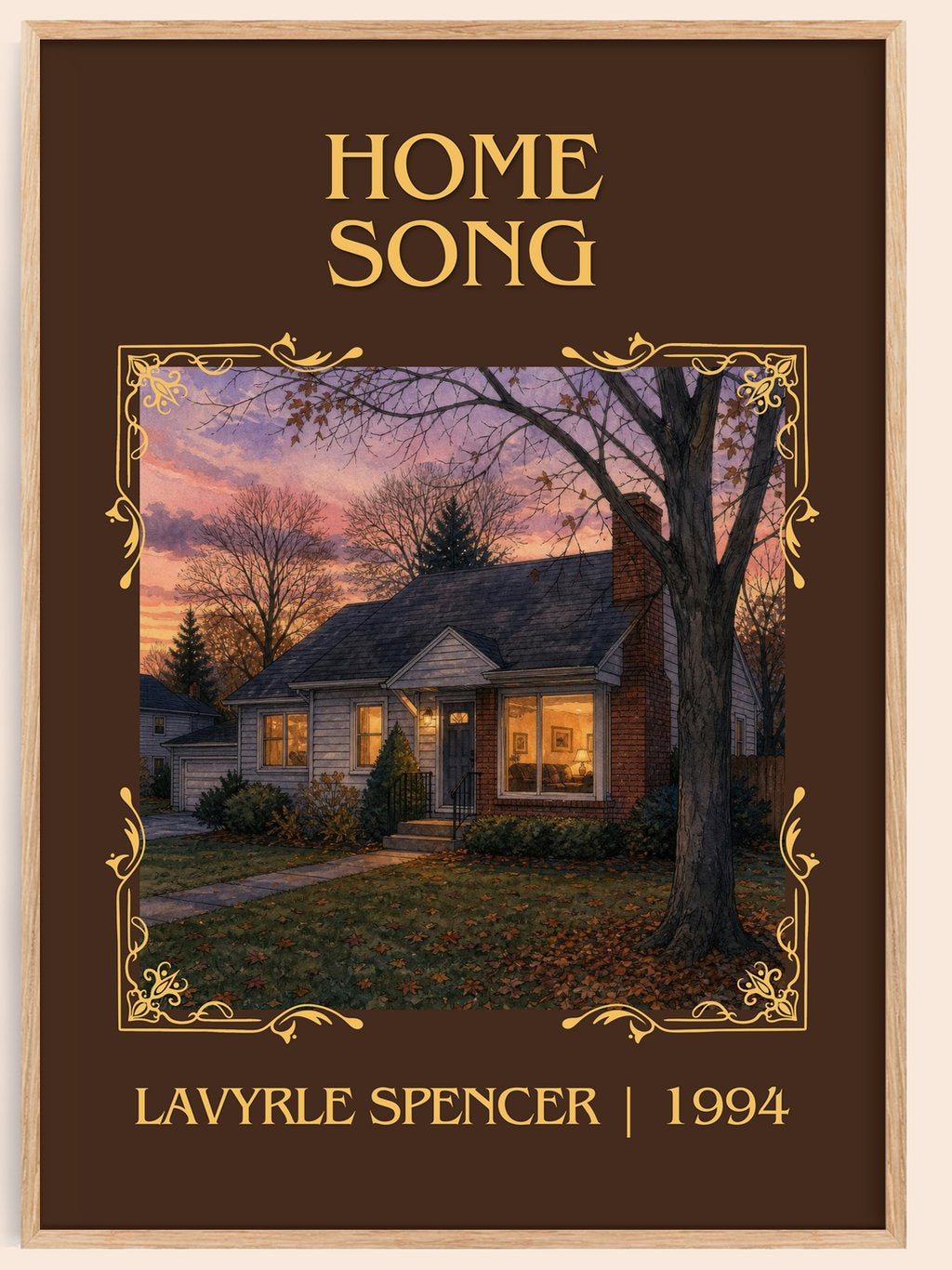 Home Song Classic Book Art Print by LaVyrle Spencer – book poster
