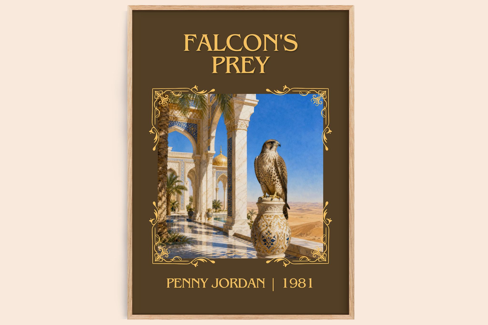 Falcon's Prey Classic Book Art Print by Penny Jordan