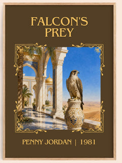 Falcon's Prey Classic Book Art Print by Penny Jordan – book poster