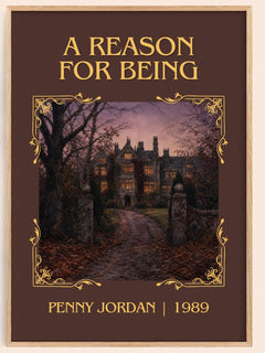 A Reason for Being Classic Book Art Print by Penny Jordan – book poster
