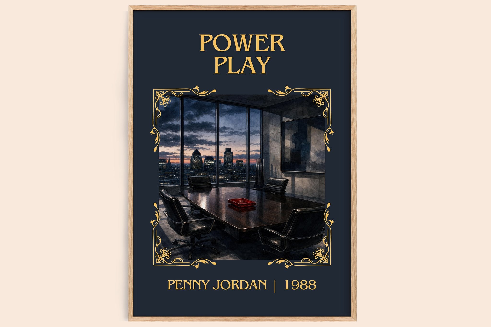 Power Play Classic Book Art Print by Penny Jordan