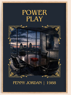 Power Play Classic Book Art Print by Penny Jordan – book poster