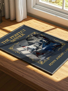 The Perfect Sinner Classic Book Art Print by Penny Jordan – print on a sunlit desk