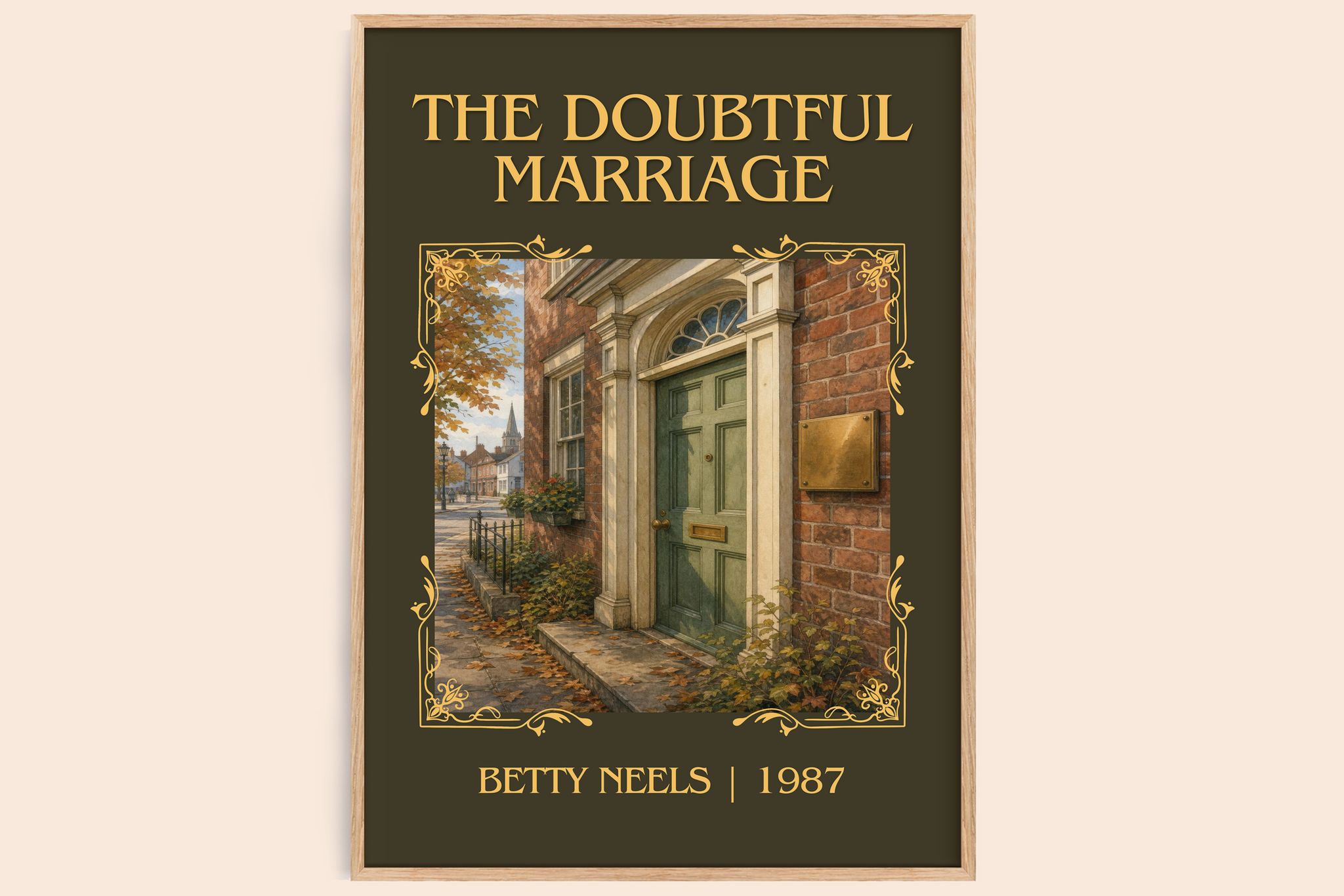 The Doubtful Marriage Classic Book Art Print by Betty Neels