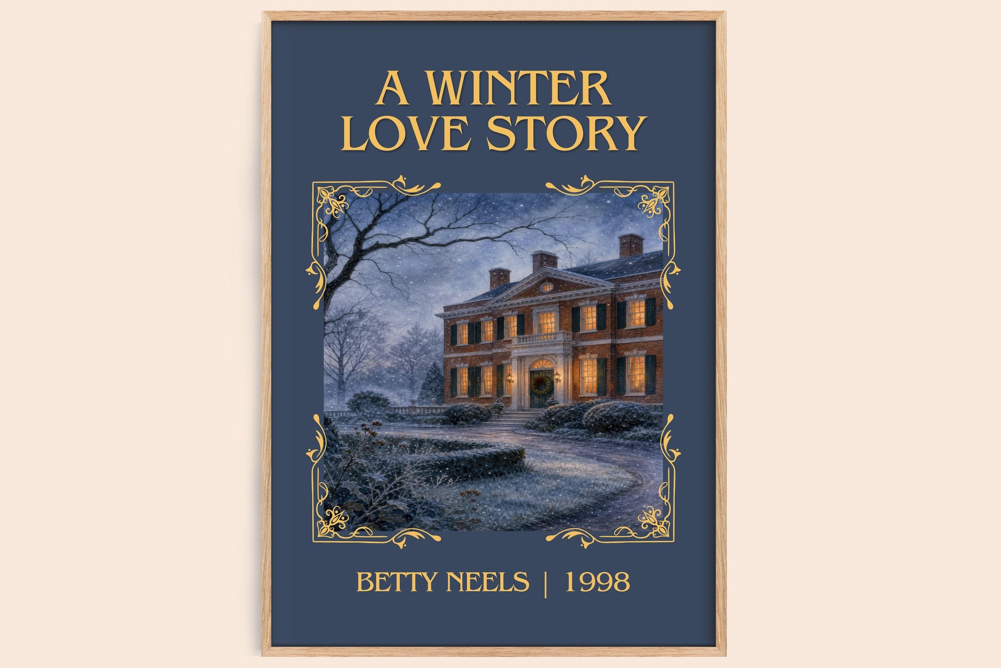 A Winter Love Story Classic Book Art Print by Betty Neels