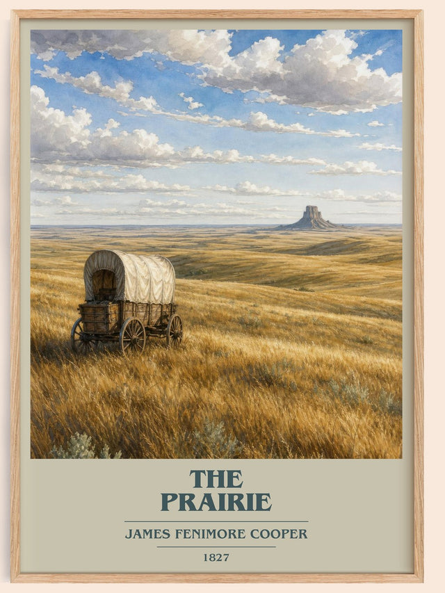 The Prairie Book Cover Poster by James Fenimore Cooper