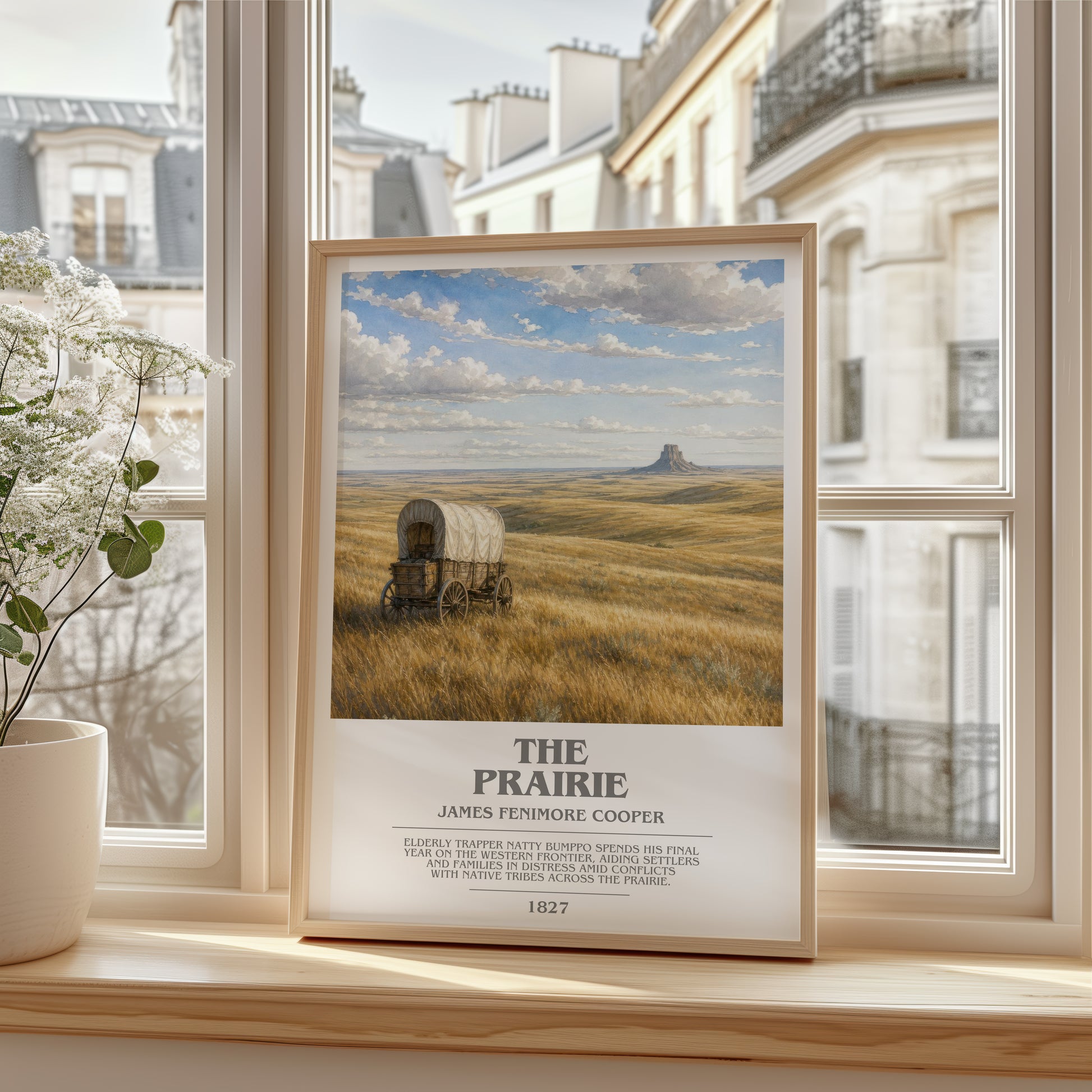 The Prairie bookish poster colour and style options – James Fenimore Cooper book art