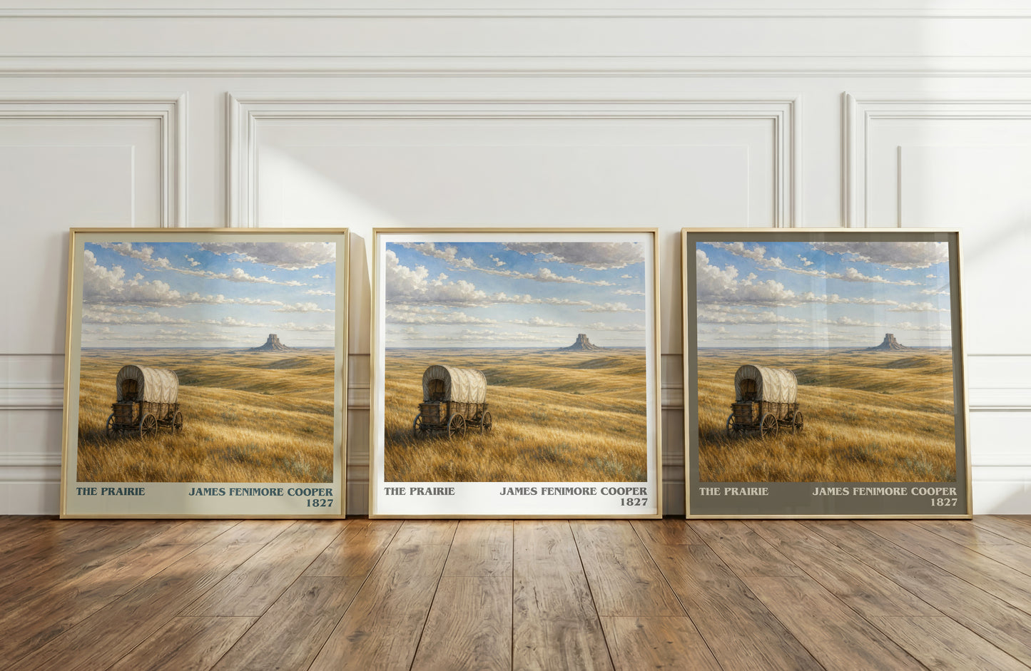 The Prairie literary art print colour and style options – James Fenimore Cooper book art