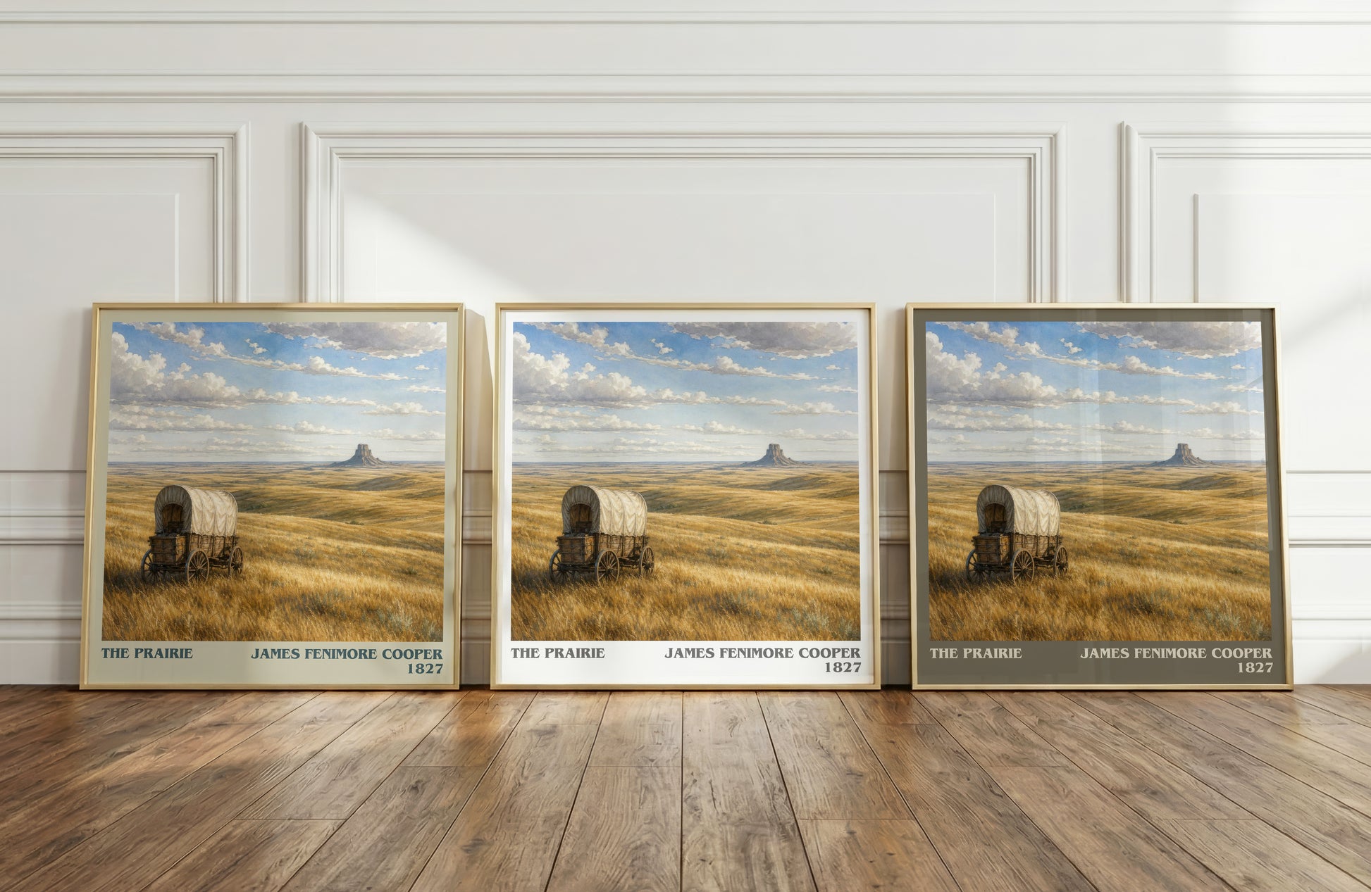 The Prairie literary art print colour and style options – James Fenimore Cooper book art