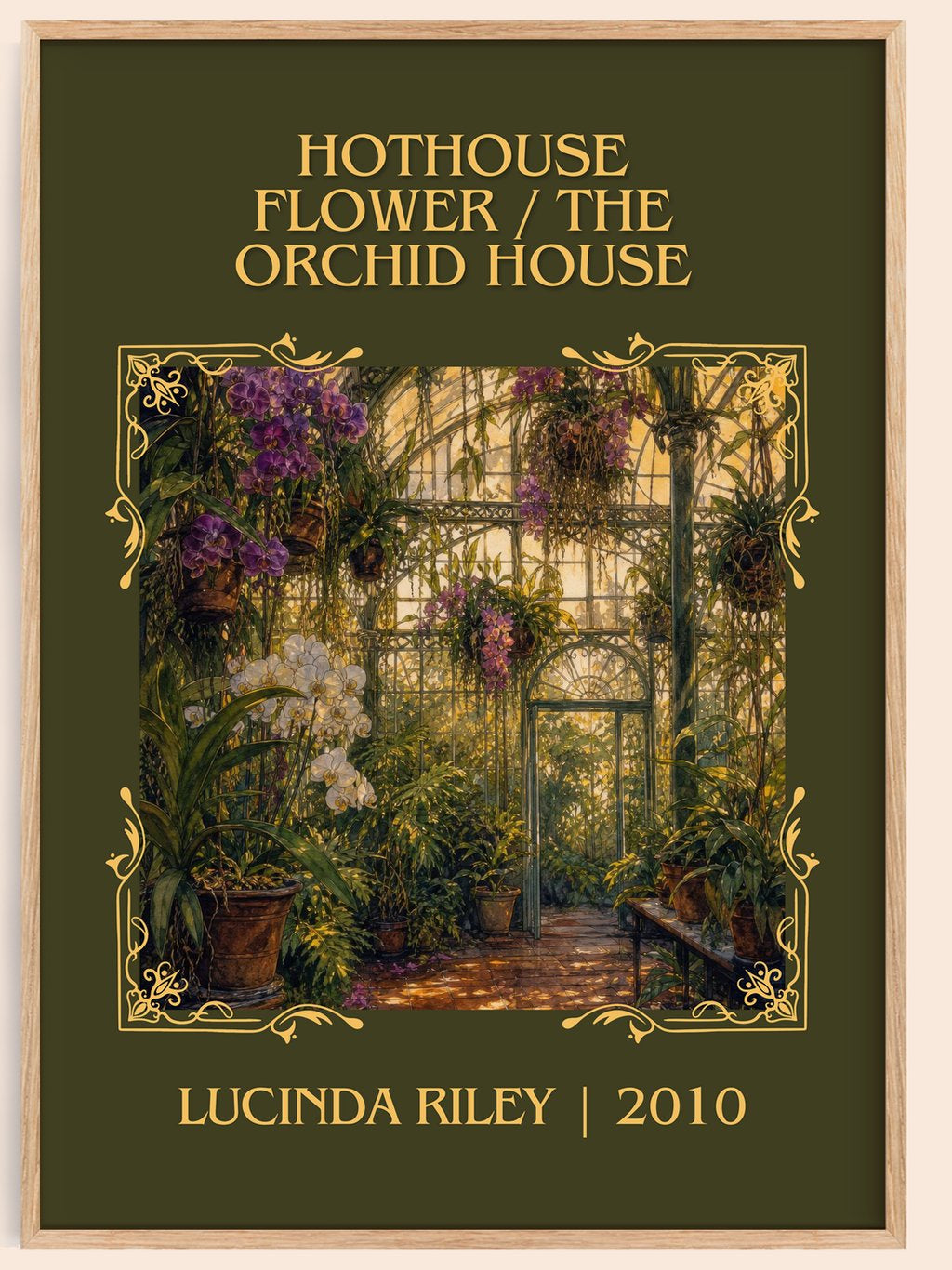 Hothouse Flower / The Orchid House Classic Book Art Print by L. Riley – book poster