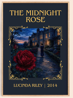 The Midnight Rose Classic Book Art Print by Lucinda Riley – book poster