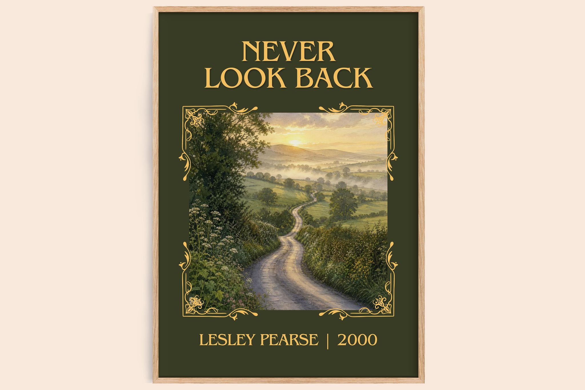 Never Look Back Classic Book Art Print by Lesley Pearse