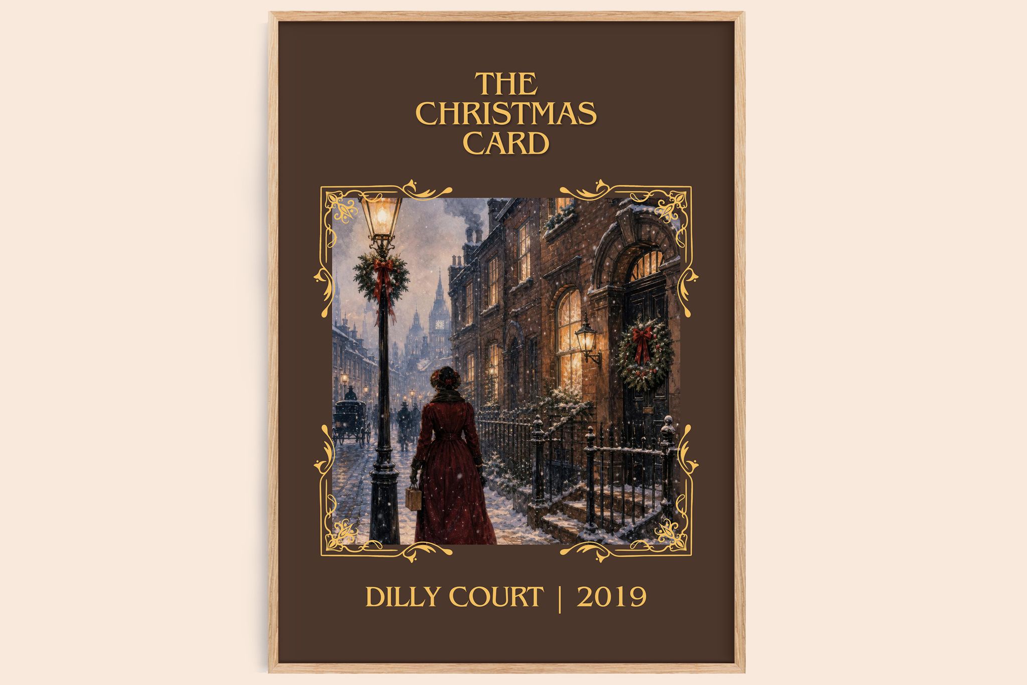 The Christmas Card Classic Book Art Print by Dilly Court