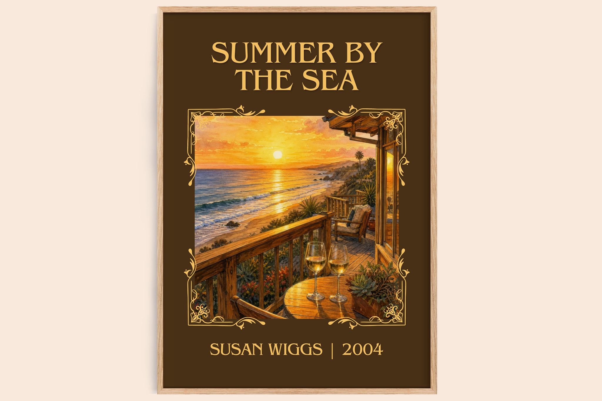 Summer by the Sea Classic Book Art Print by Susan Wiggs