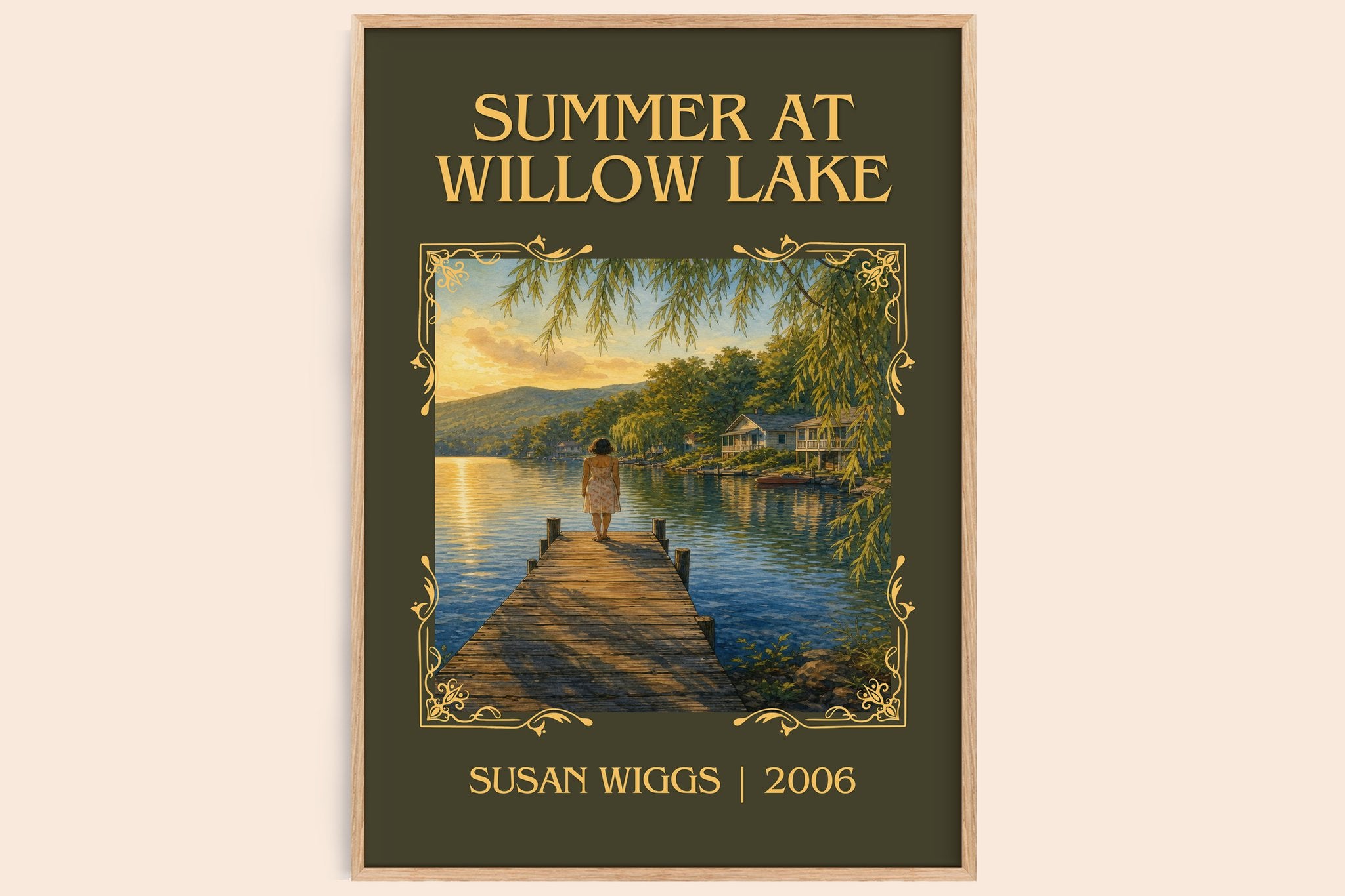 Summer at Willow Lake Classic Book Art Print by Susan Wiggs