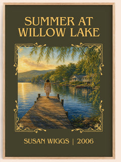 Summer at Willow Lake Classic Book Art Print by Susan Wiggs – book poster