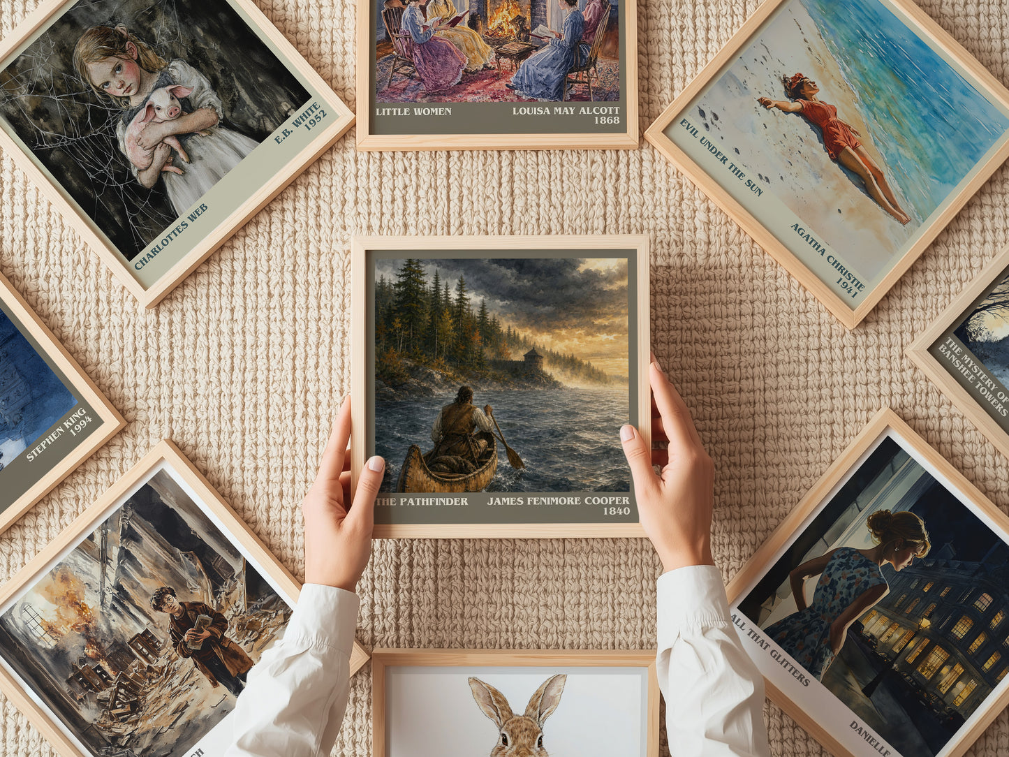 The Pathfinder literary book poster framed on wall – historical fiction wall art