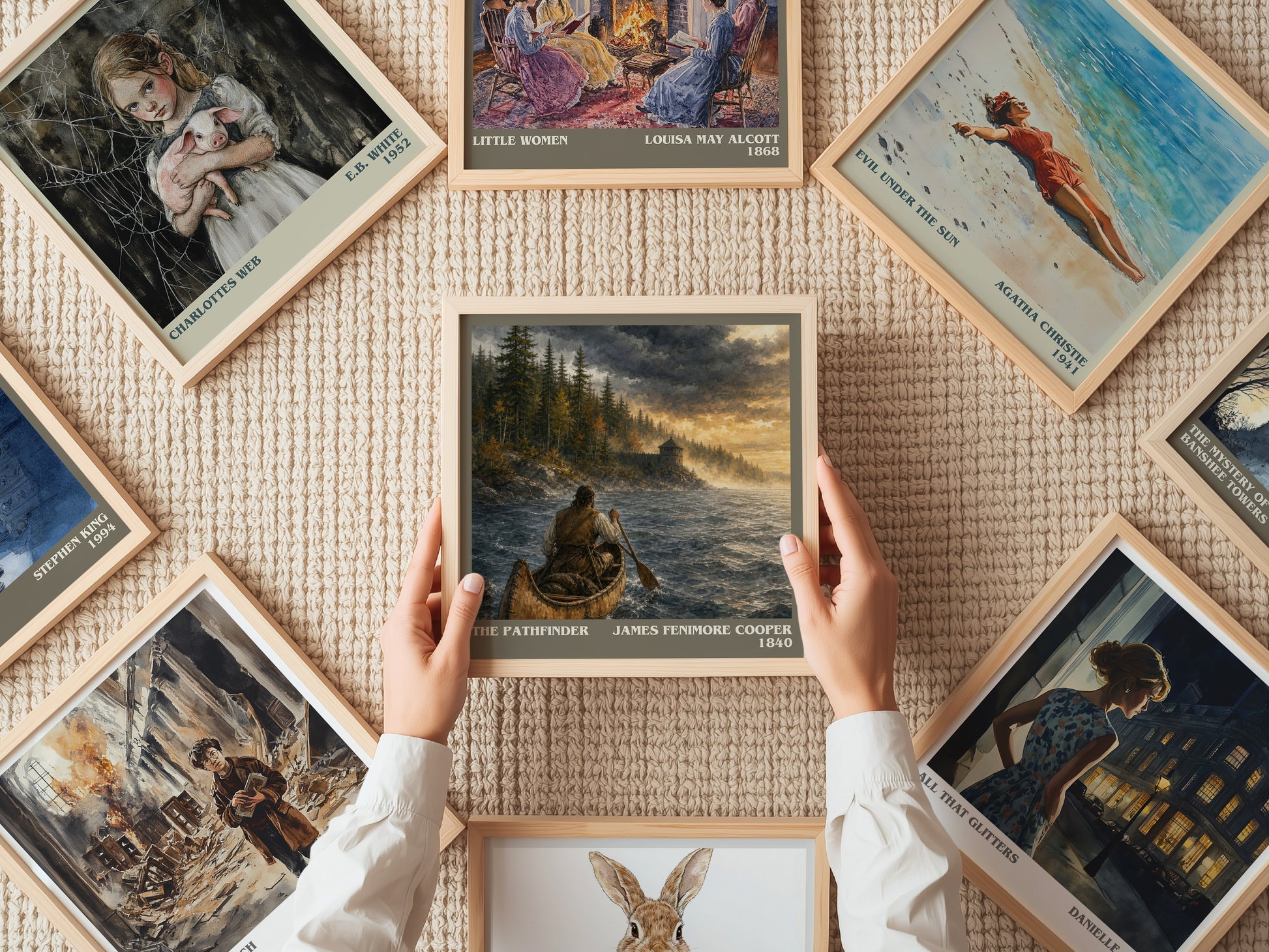 The Pathfinder literary book poster framed on wall – historical fiction wall art