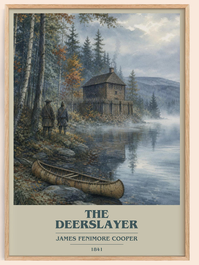The Deerslayer Book Cover Poster by James Fenimore Cooper