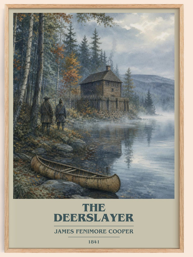 The Deerslayer Book Cover Poster by James Fenimore Cooper