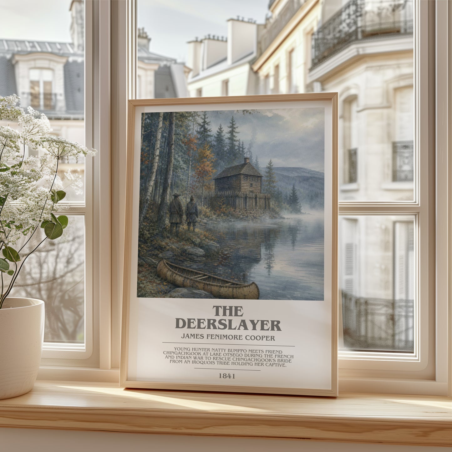 The Deerslayer bookish poster colour and style options – James Fenimore Cooper book art