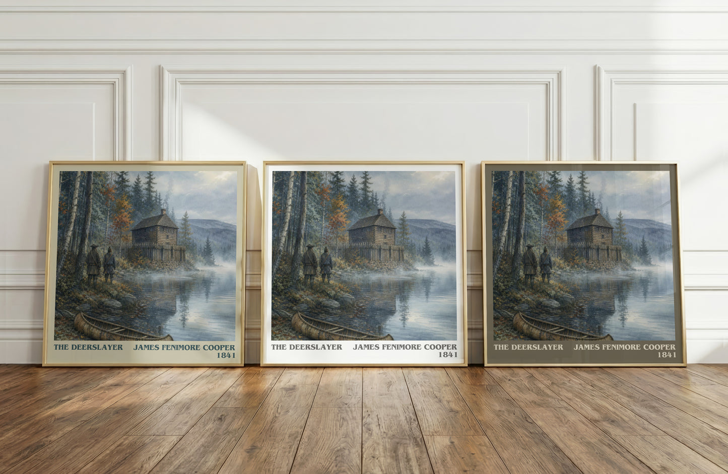 The Deerslayer literary art print colour and style options – James Fenimore Cooper book art