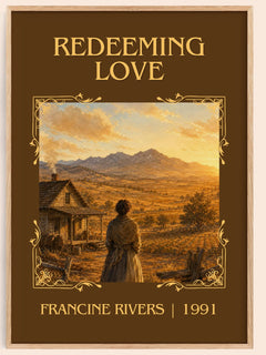 Redeeming Love Classic Book Art Print by Francine Rivers – book poster