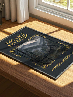 The Last Sin Eater Classic Book Art Print by Francine Rivers – print on a sunlit desk