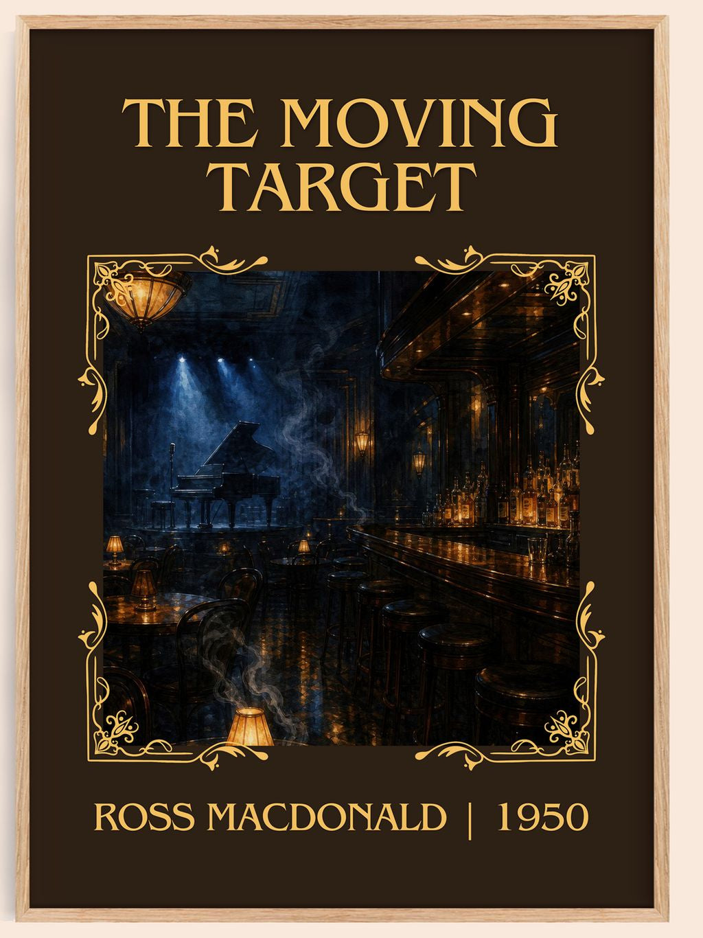 The Moving Target Classic Book Art Print by Ross Macdonald – book poster