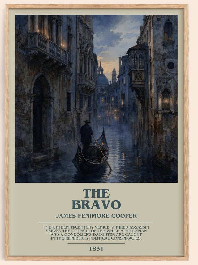 The Bravo Bookish Wall Art by James Fenimore Cooper