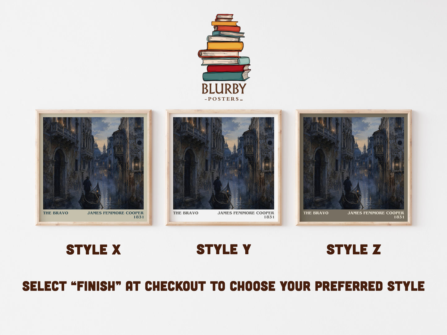 The Bravo literary print in frame leaning in hallway – historical fiction wall art