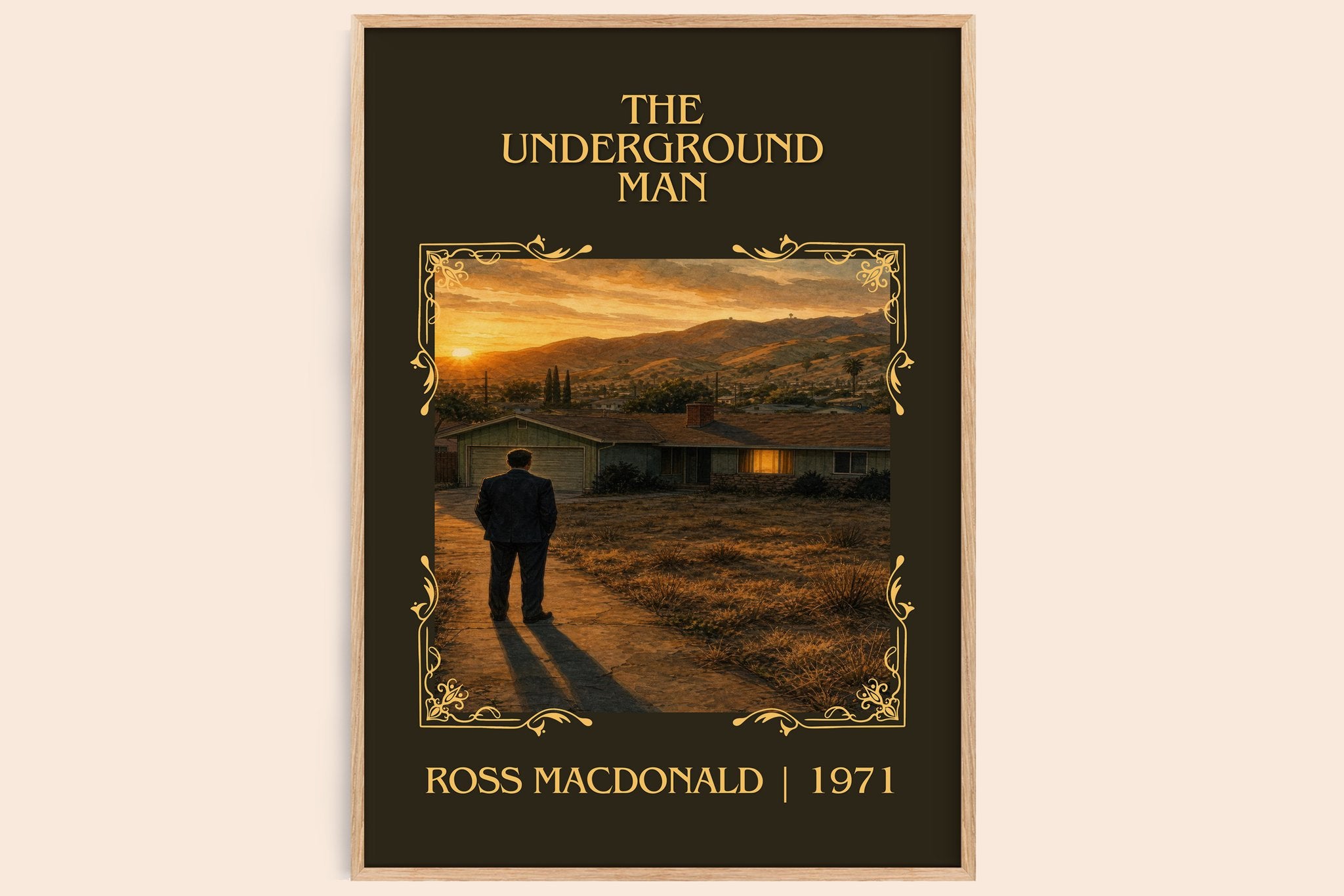 The Underground Man Classic Book Art Print by Ross Macdonald