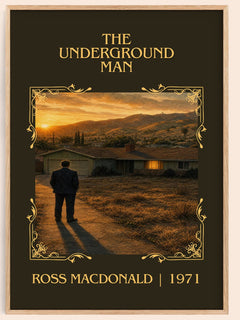 The Underground Man Classic Book Art Print by Ross Macdonald – book poster