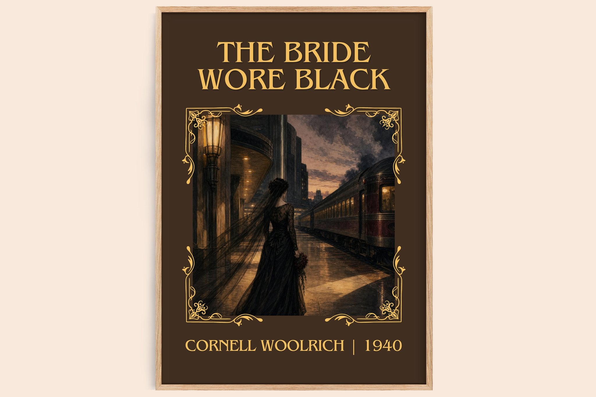 The Bride Wore Black Classic Book Art Print by Cornell Woolrich