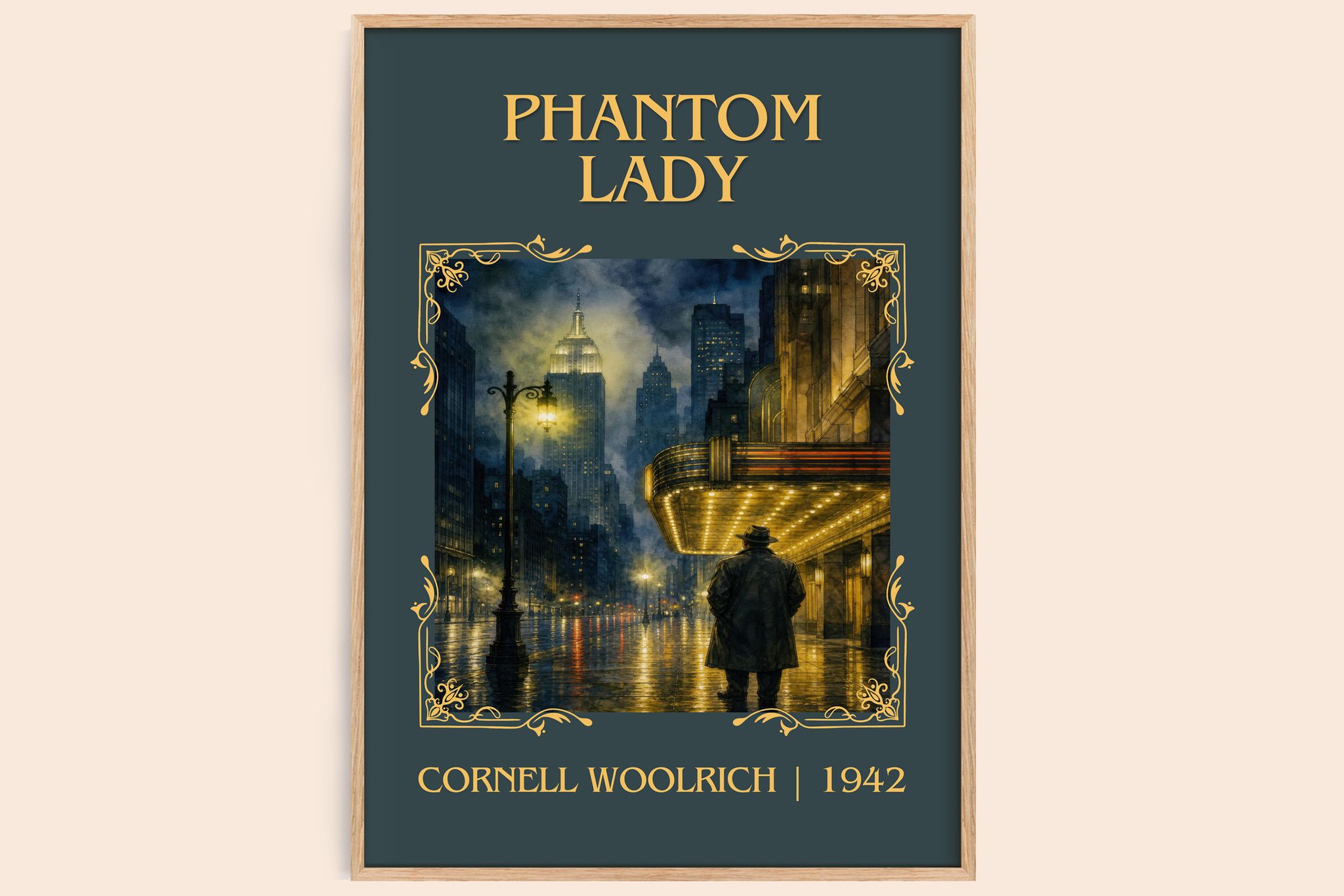 Phantom Lady Classic Book Art Print by Cornell Woolrich
