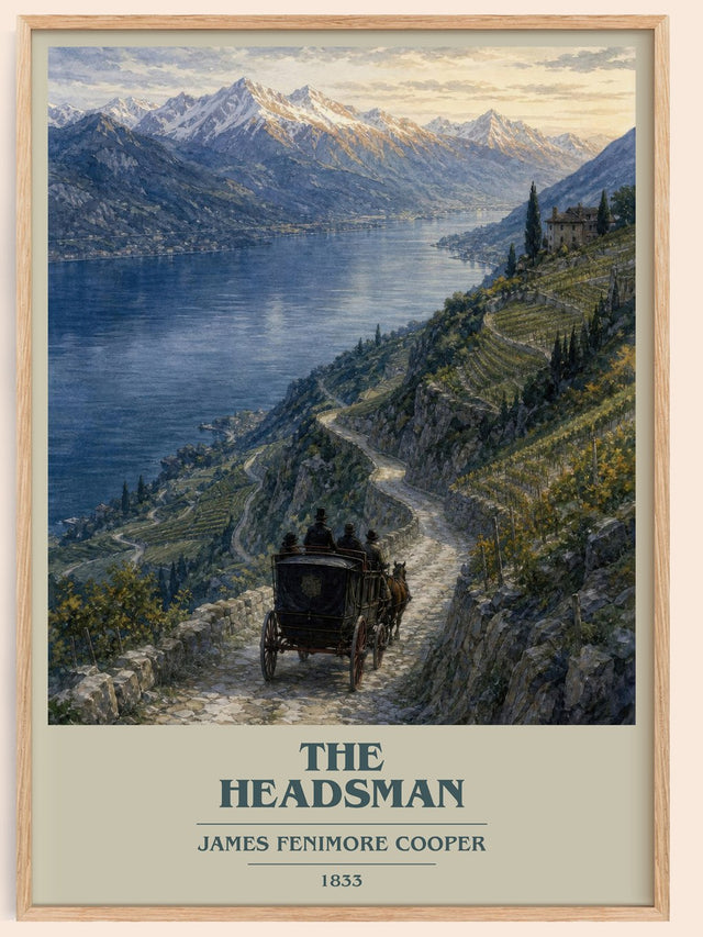 The Headsman Book Cover Poster by James Fenimore Cooper