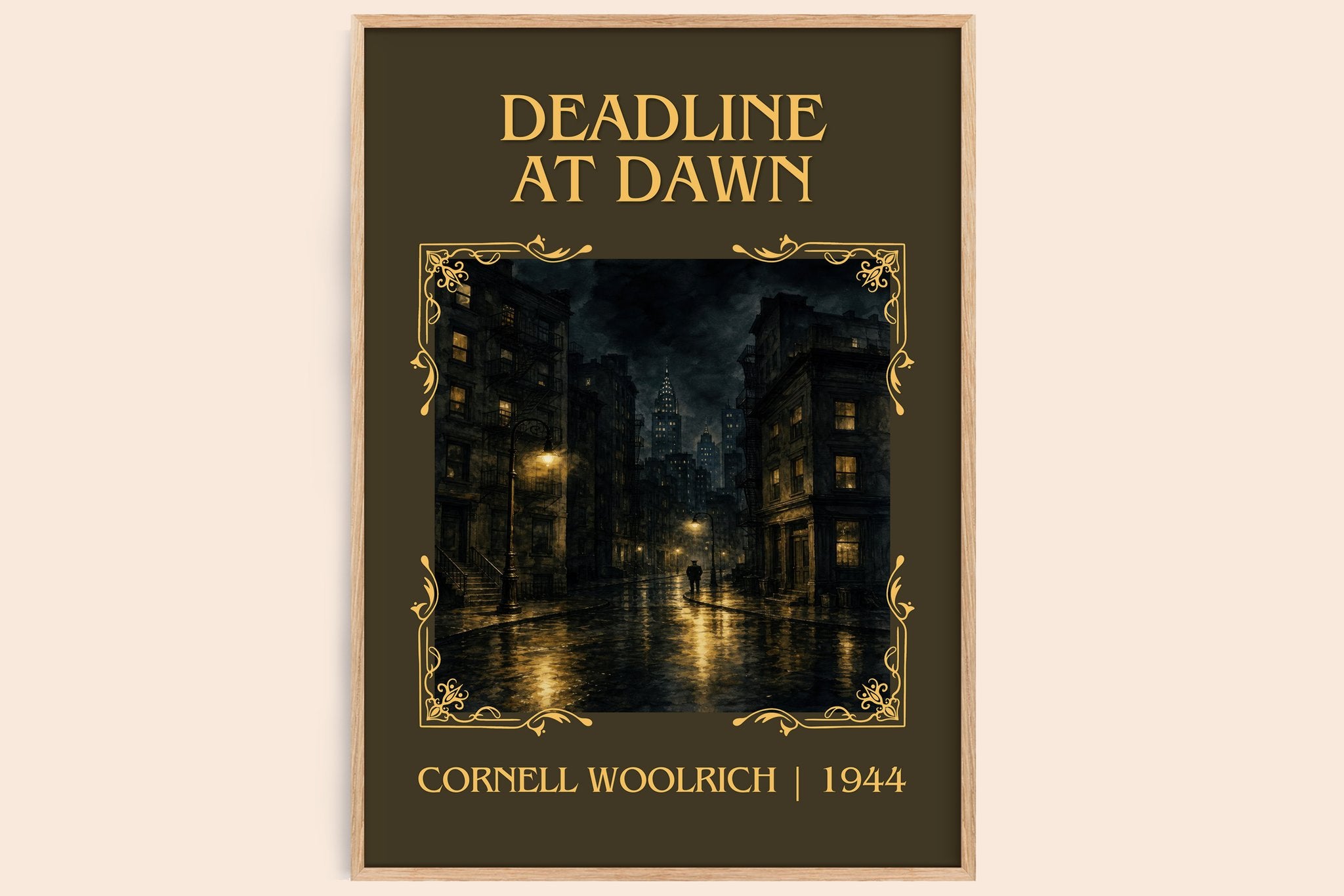 Deadline at Dawn Classic Book Art Print by Cornell Woolrich