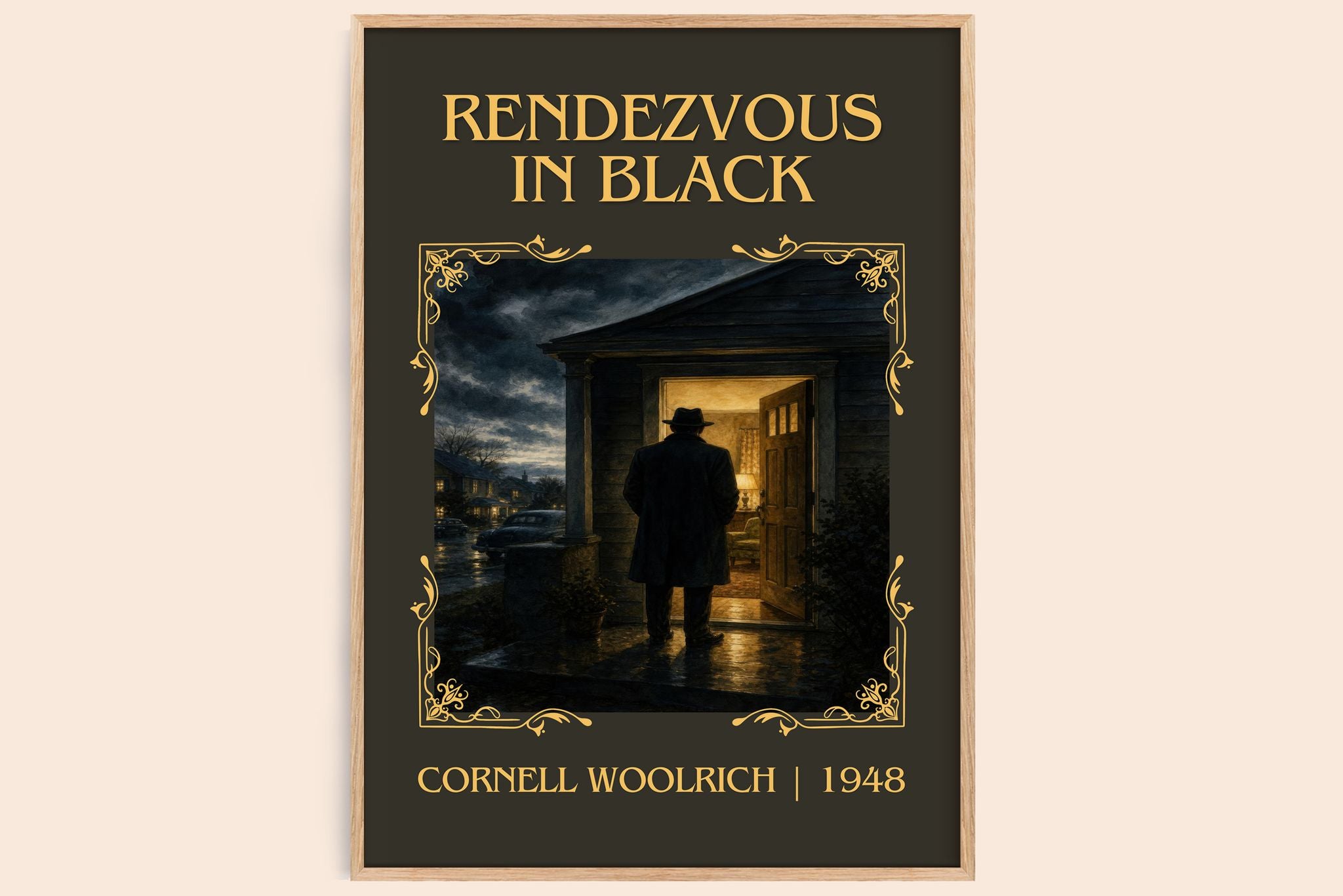 Rendezvous in Black Classic Book Art Print by Cornell Woolrich