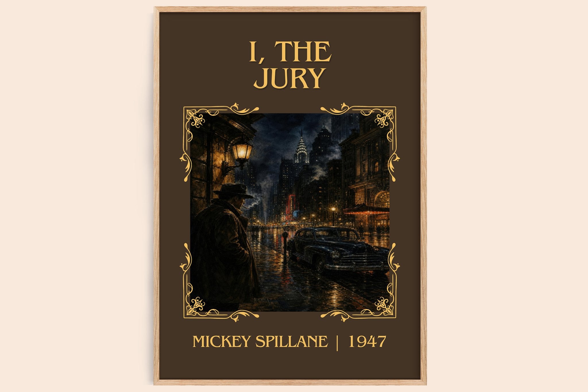 I, the Jury Classic Book Art Print by Mickey Spillane