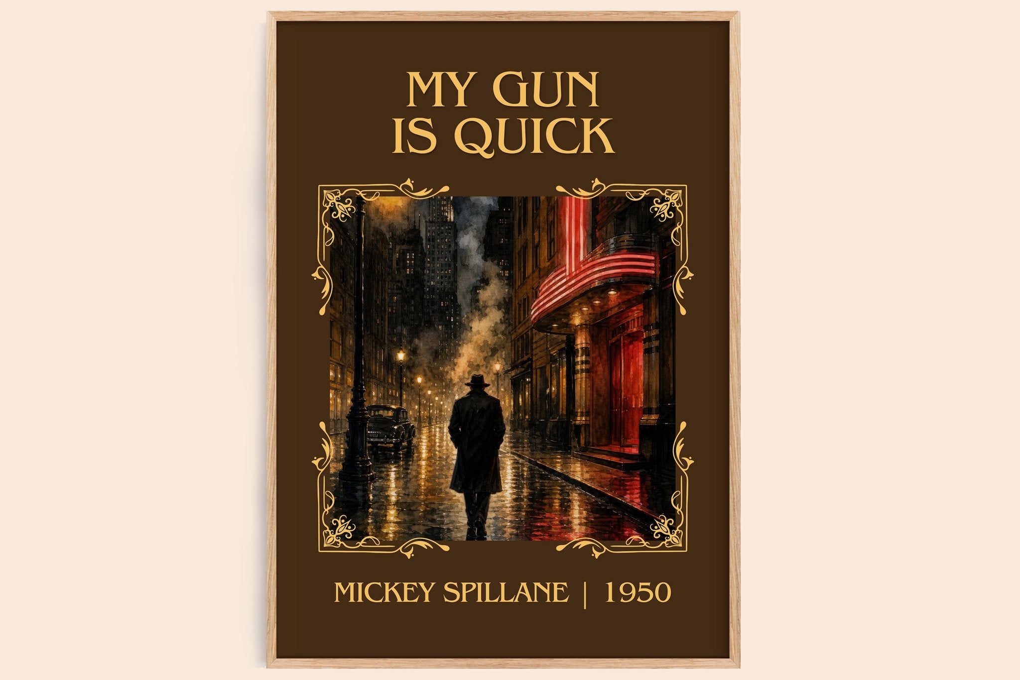 My Gun Is Quick Classic Book Art Print by Mickey Spillane