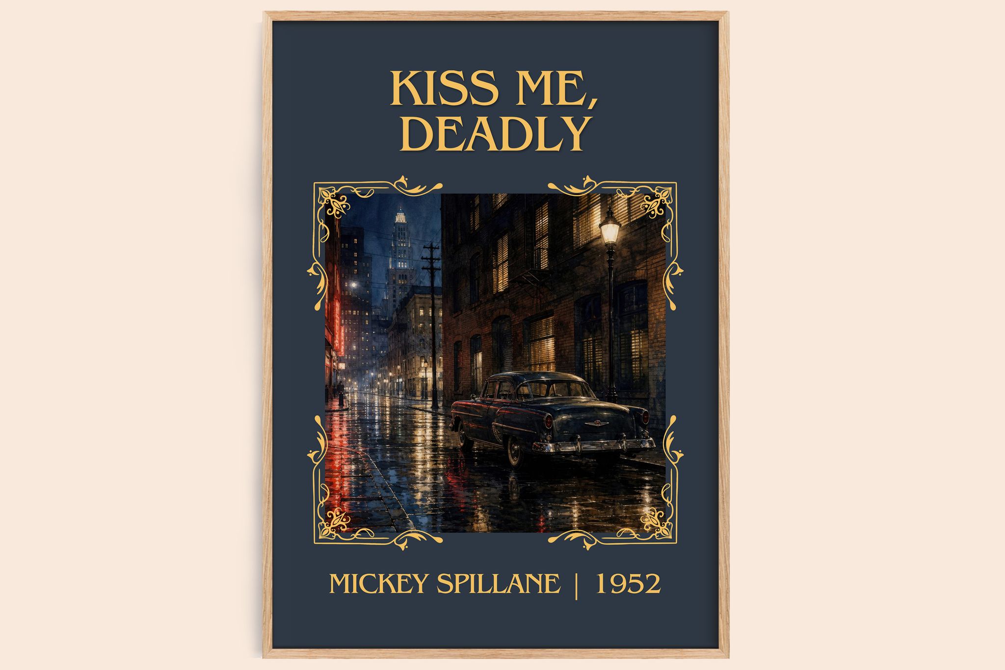 Kiss Me, Deadly Classic Book Art Print by Mickey Spillane
