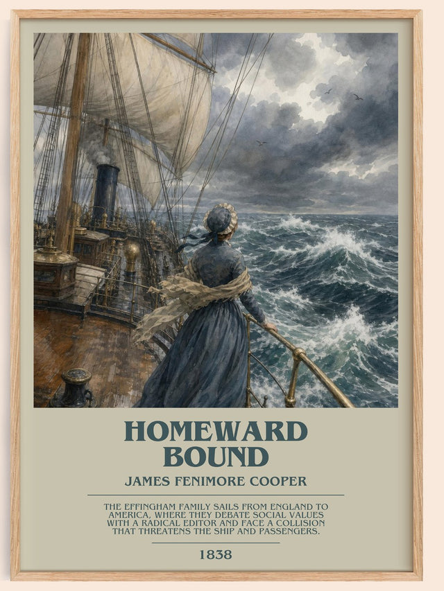 Homeward Bound Bookish Wall Art by James Fenimore Cooper