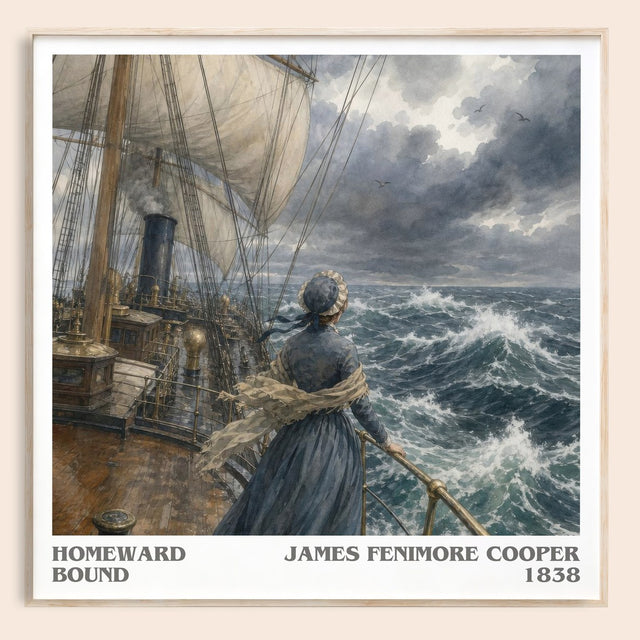 Homeward Bound Literary Art Print by James Fenimore Cooper