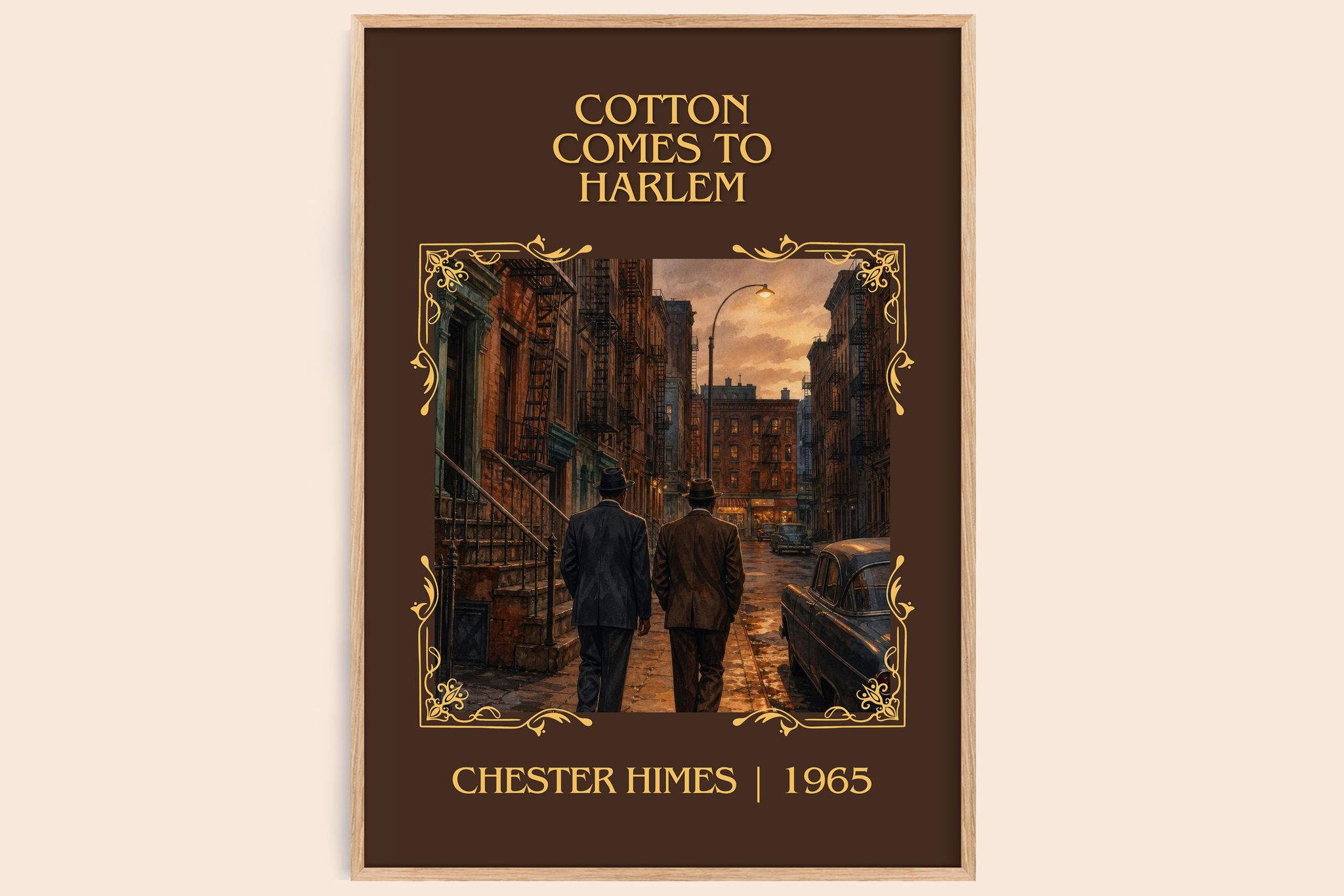 Cotton Comes to Harlem Classic Book Art Print by Chester Himes