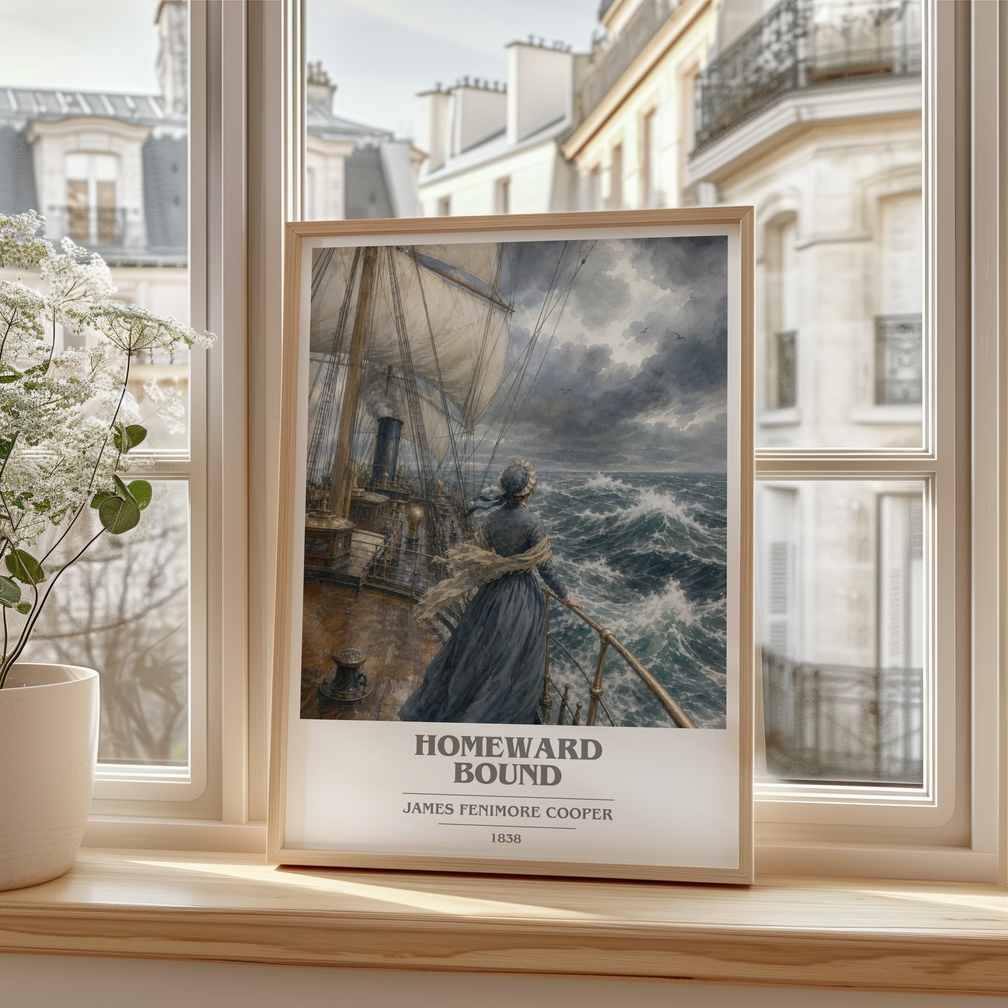 Homeward Bound book cover poster colour and style options – James Fenimore Cooper book art