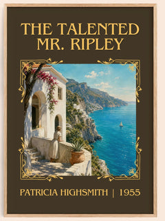 The Talented Mr. Ripley Classic Book Art Print by Patricia Highsmith – book poster