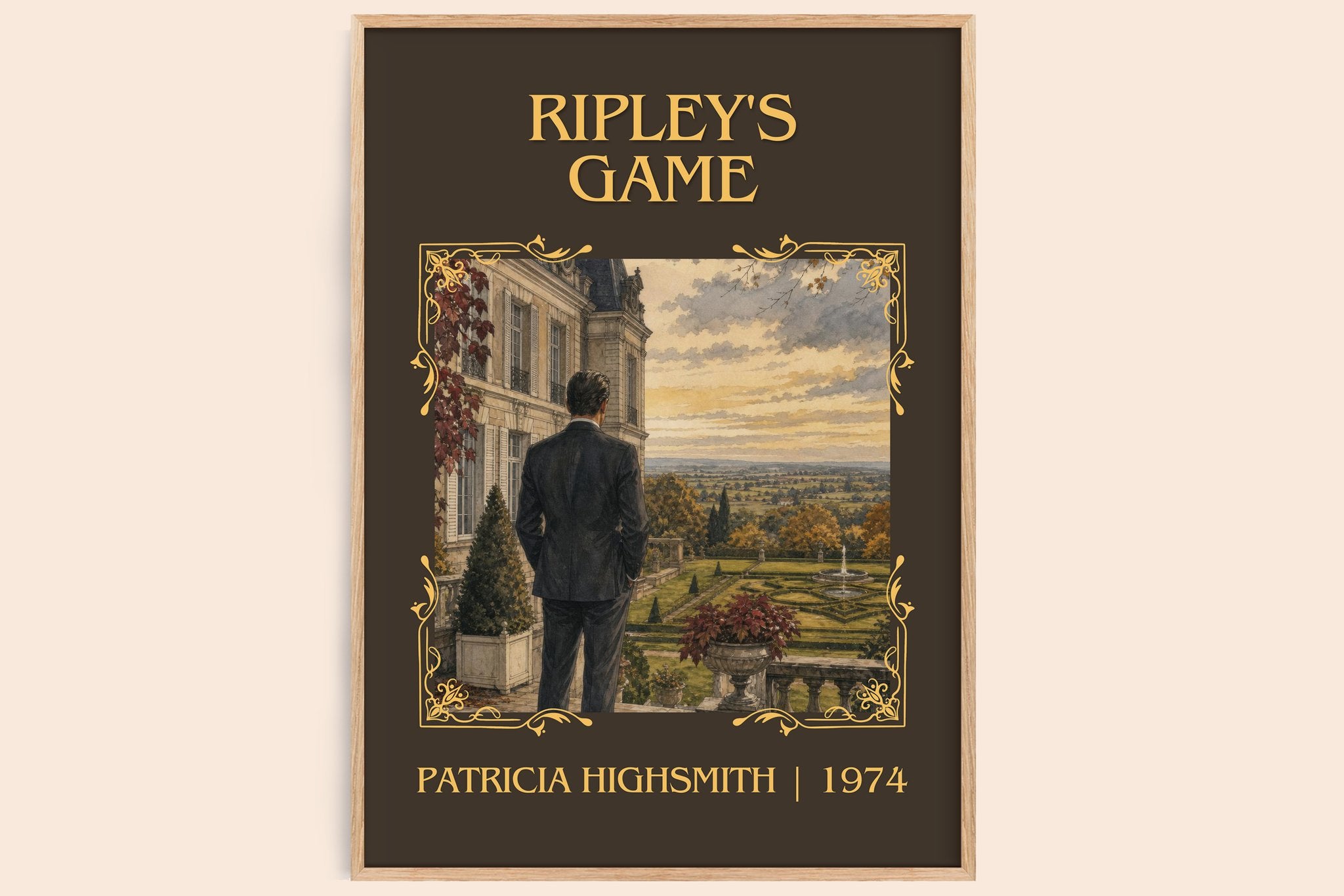 Ripley's Game Classic Book Art Print by Patricia Highsmith