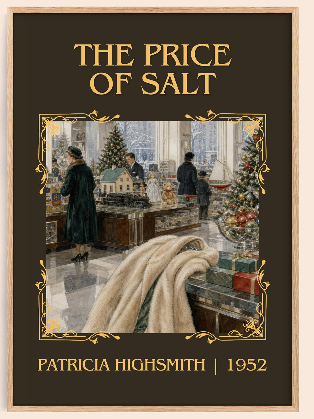 The Price of Salt Classic Book Art Print by Patricia Highsmith – book poster