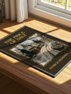 The Price of Salt Classic Book Art Print by Patricia Highsmith – print on a sunlit desk