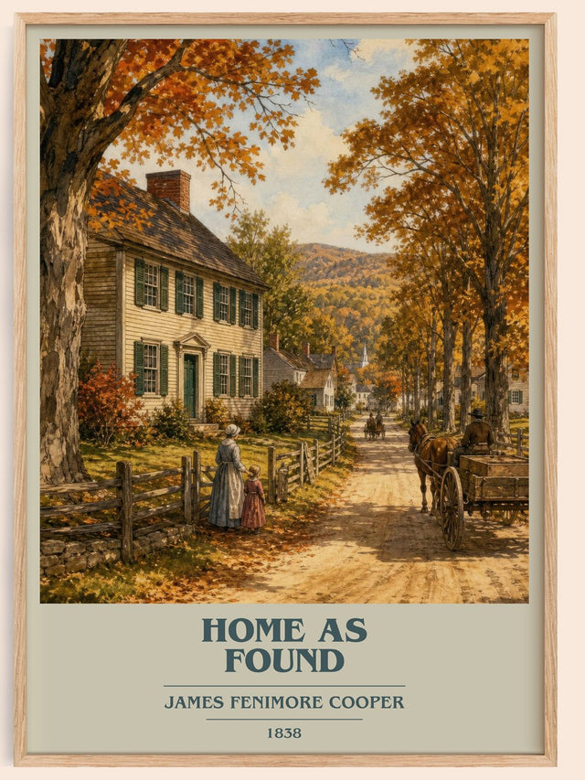 Home As Found Book Cover Poster by James Fenimore Cooper